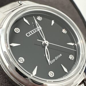 Citizen Women's  Diamond Black Dial 29mm Watch FE2100-51E