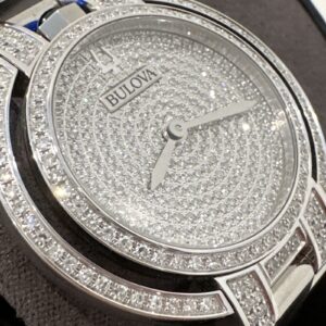Bulova Rubaiyat Diamond Ladies Stainless Steel Quartz Watch 96R238 MSRP $6,500