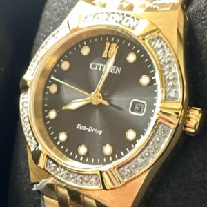 Citizen Women's Classic Eco-Drive Gold Stainless Steel Watch 28 MM EW2712-55E