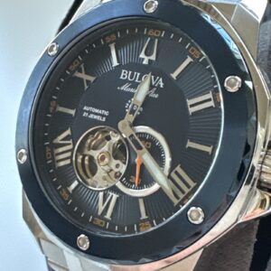 Bulova Men's Marine Star Automatic Silver Stainless Steel Watch 44 MM 98A302