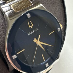 Bulova Millennia Men's Quartz Diamond Accent Two-Tone 43mm Watch 98E117