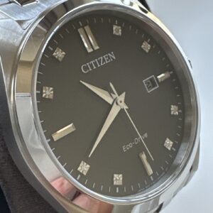 Citizen Eco Drive Corso Men's Diamond Stainless Steel Watch BM7100-59H