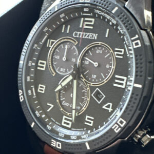 Citizen Eco-Drive Men's Ion Plated Chronograph Watch 45mm AT2447-01E