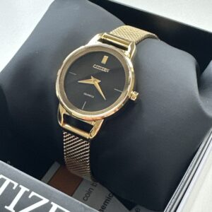 Citizen Women's Quartz Classic Gold Stainless Steel Watch 26 MM EZ7002-54E