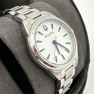 Bulova Sutton Women's Quartz Blue Accents Silver-Tone Dial 28mm Watch 96L285