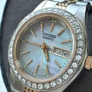 Citizen Women's Quartz Classic Day / Date Gemmed Quartz  Watch 26 MM EQ0534-50D