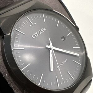 CITIZEN MEN'S $395 ECO-DRIVE AXIOM BLACK / BLACK DATE WATCH BM7587-52H