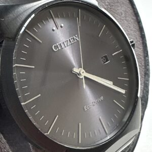 CITIZEN MEN'S $395 ECO-DRIVE AXIOM BLACK / BLACK DATE WATCH BM7587-52H