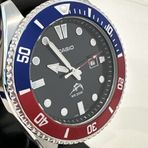 Casio Men's Quartz Date Indicator Screw Down Case 46mm Watch MDV106B-1A2V