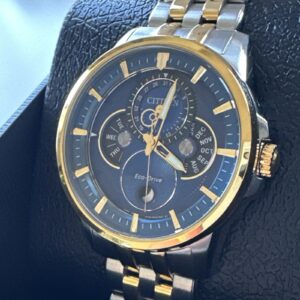 Citizen Calendrier Dual Tone Moonphase Men's Watch Eco-Drive BU0054-52L