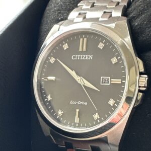 Citizen Eco Drive Corso Men's Diamond Stainless Steel Watch BM7100-59H