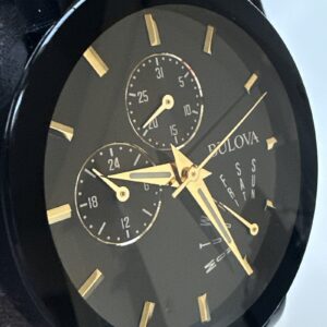 Bulova Men's Modern Quartz Day Date Black Watch 40 MM 98C124