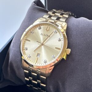 Bulova Sutton Quartz Diamond Champagne Dial Men's Watch 97D123