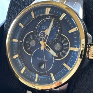 Citizen Calendrier Dual Tone Moonphase Men's Watch Eco-Drive BU0054-52L