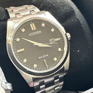 Citizen Eco Drive Corso Men's Diamond Stainless Steel Watch BM7100-59H