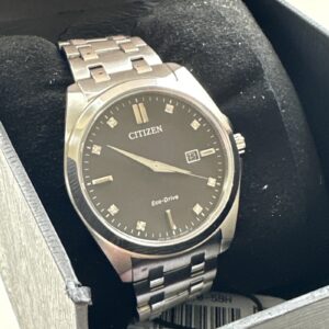 Citizen Eco Drive Corso Men's Diamond Stainless Steel Watch BM7100-59H