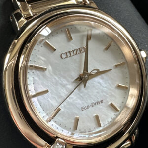 Citizen Womens Classic Eco-Drive Rose Gold Stainless Steel Watch 32MM EM1098-68D