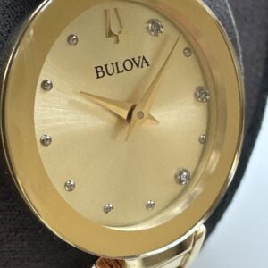 Bulova Marc Anthony Women's Diamond Gold Tone Stainless Quartz Watch 97P164