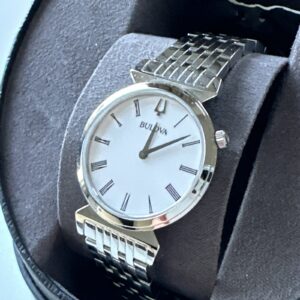 Bulova Regatta Women's Quartz Silver White Dial Watch 30MM 96L275