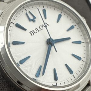 Bulova Sutton Women's Quartz Blue Accents Silver-Tone Dial 28mm Watch 96L285