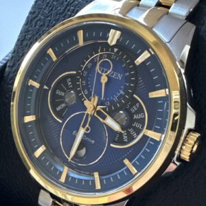 Citizen Calendrier Dual Tone Moonphase Men's Watch Eco-Drive BU0054-52L