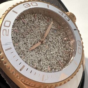 Invicta Women's Watch 22704 Angel Round Analog Rose Gold Tone White Rubber Strap
