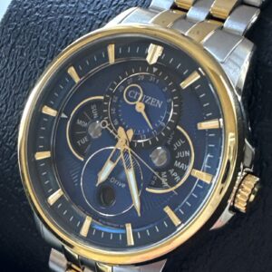 Citizen Calendrier Dual Tone Moonphase Men's Watch Eco-Drive BU0054-52L