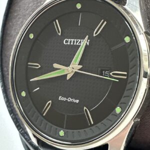 Citizen Eco-Drive CTO Men's Black Leather Strap Watch 42mm BM6980-08E