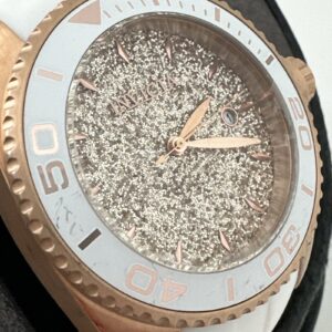 Invicta Women's Watch 22704 Angel Round Analog Rose Gold Tone White Rubber Strap